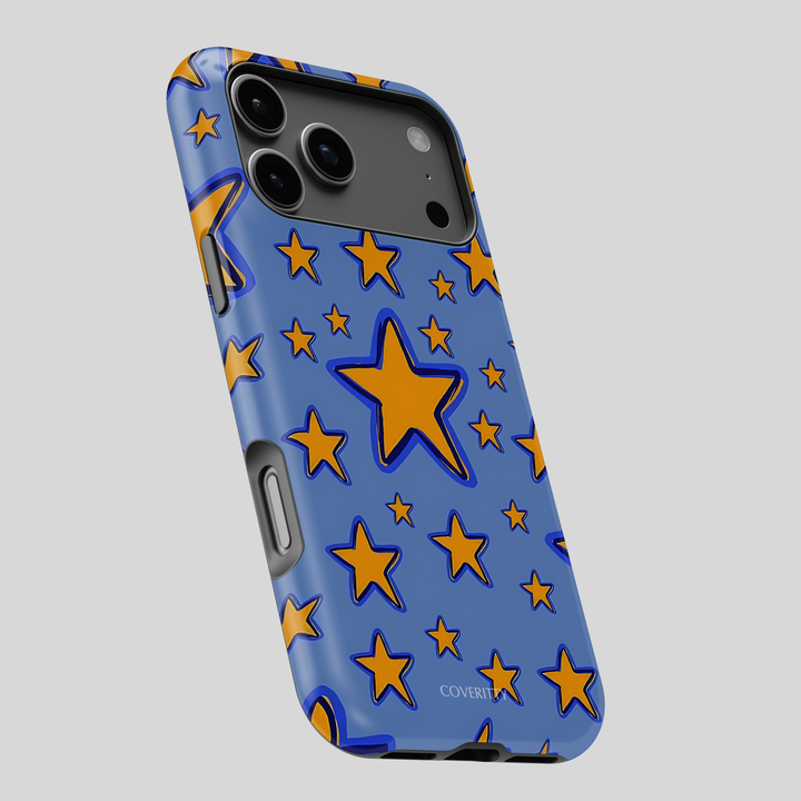 Modern phone case with star print