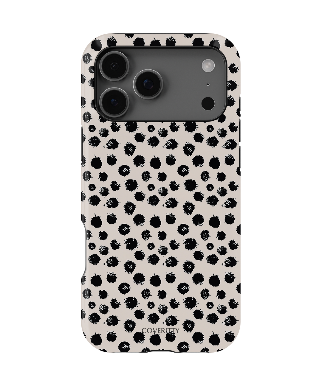 Minimalist designer phone case with artistic splash design