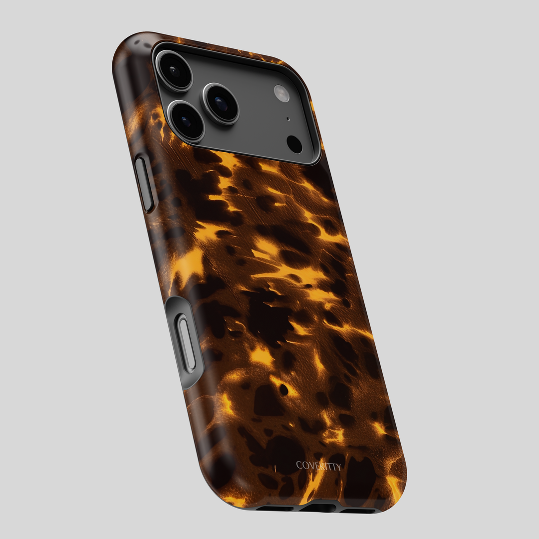 Stylish brown and amber tortoise design cover