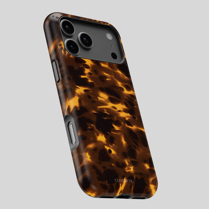 Stylish brown and amber tortoise design cover